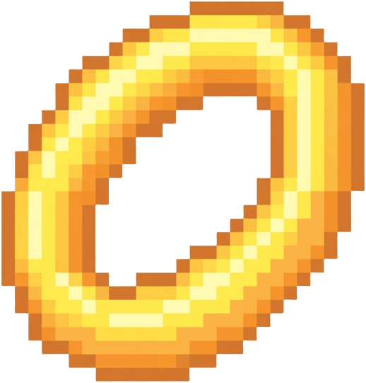 Golden Torque Ring Pixel Sprite