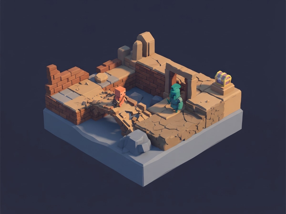 Chunky low-poly