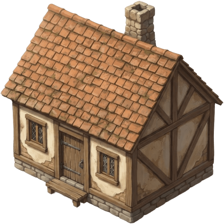Image: Concept render of a single small one-storey mediev