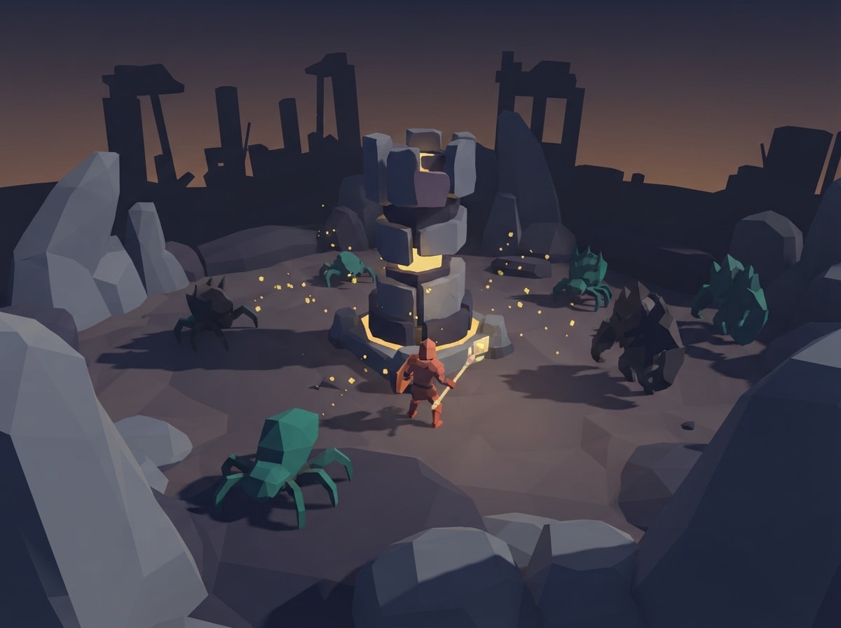 Chunky low-poly