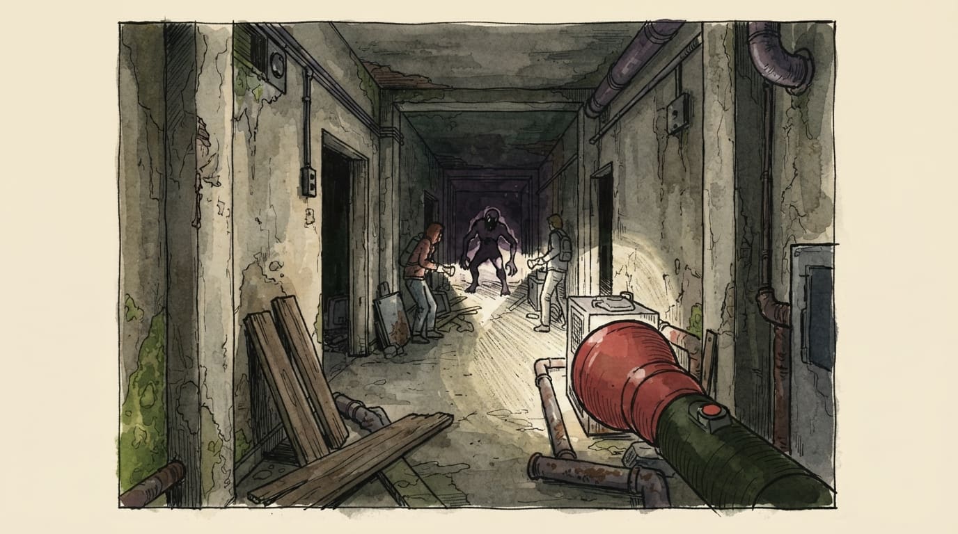 Tight dark halls