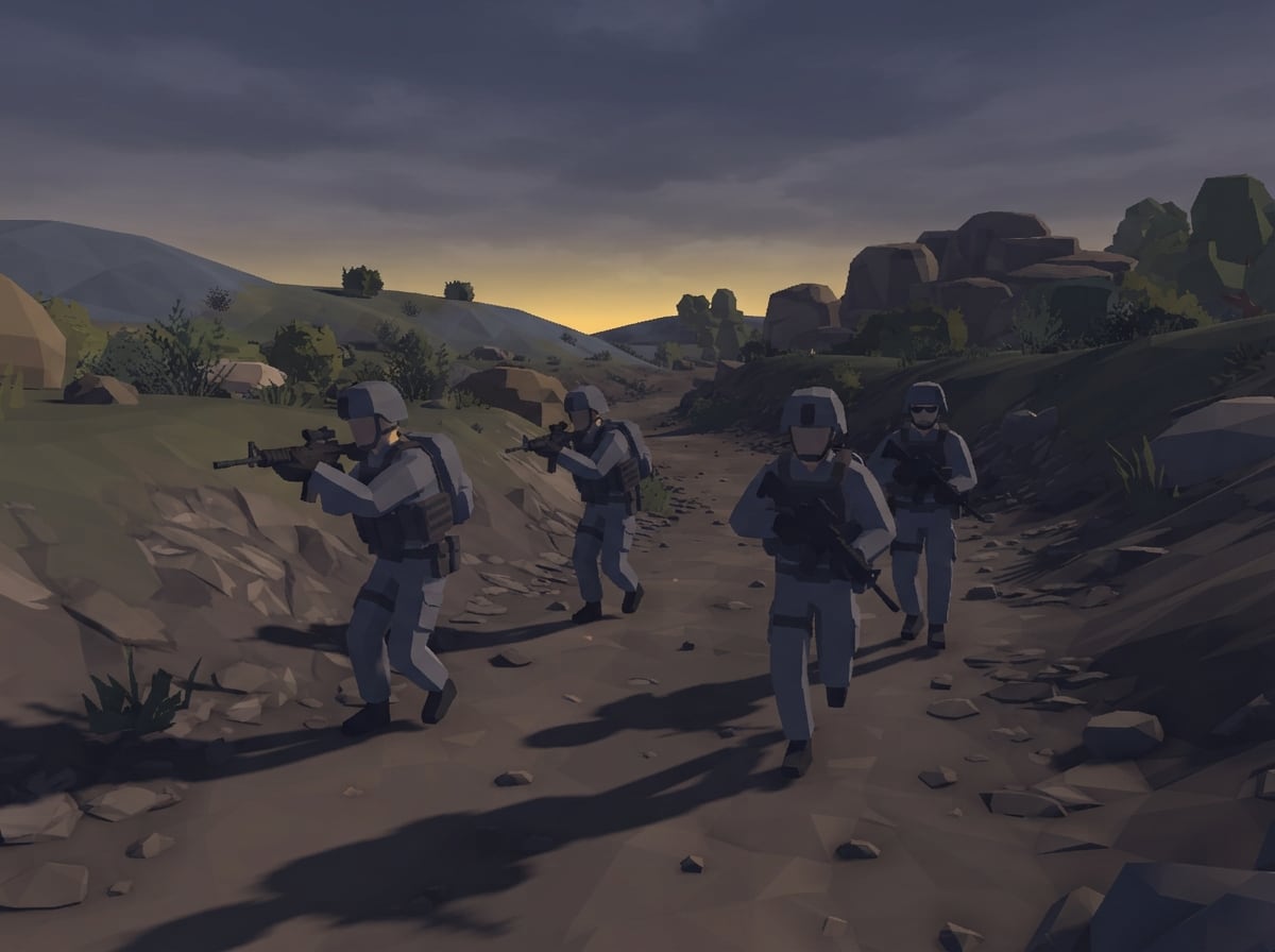 Chunky low-poly