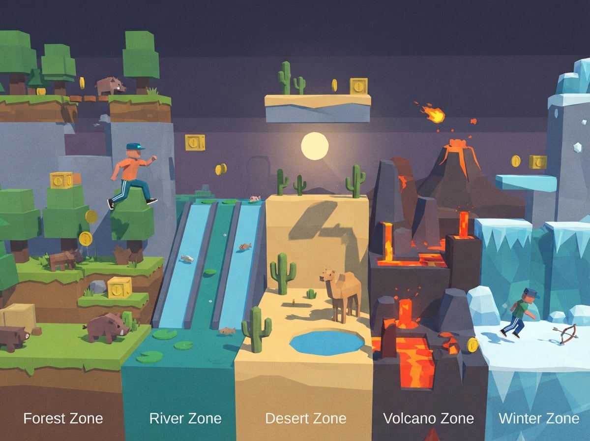 Chunky low-poly