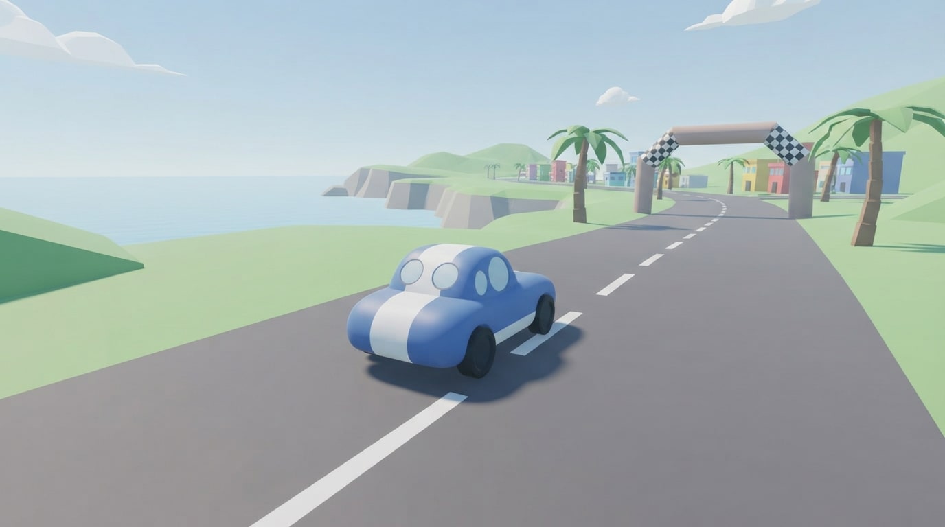 Smooth pastel coast