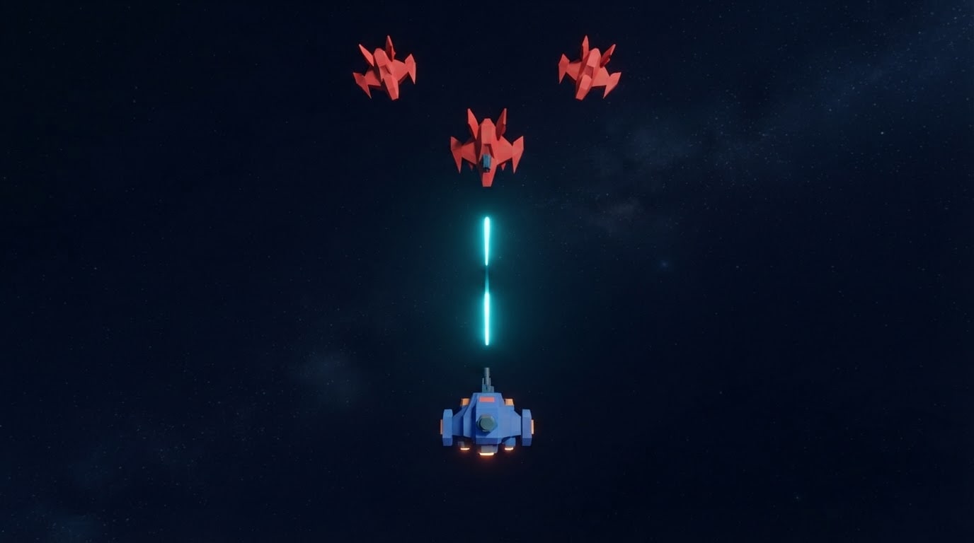 Beat — lasers firing