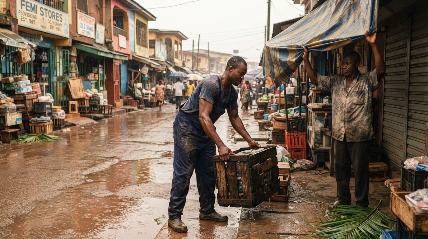Help shopkeepers after rainfall