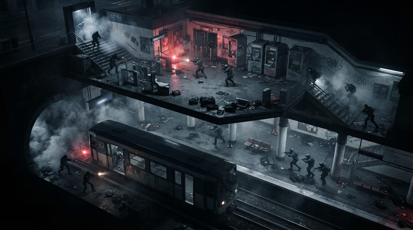 Station République fermée
