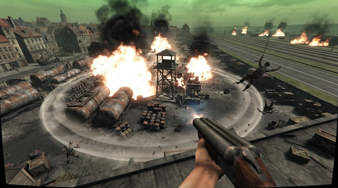 Blow the whole depot