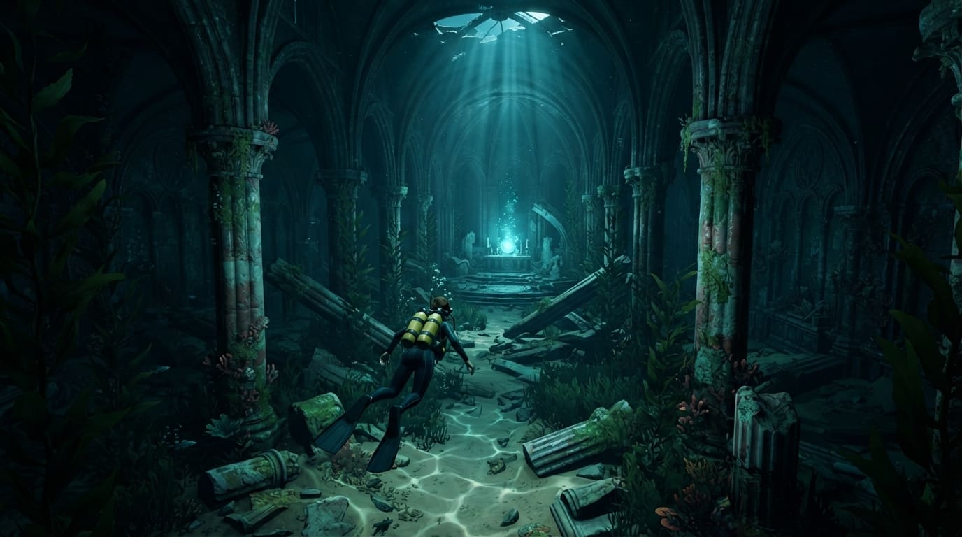 A Flooded Kelp Cathedral