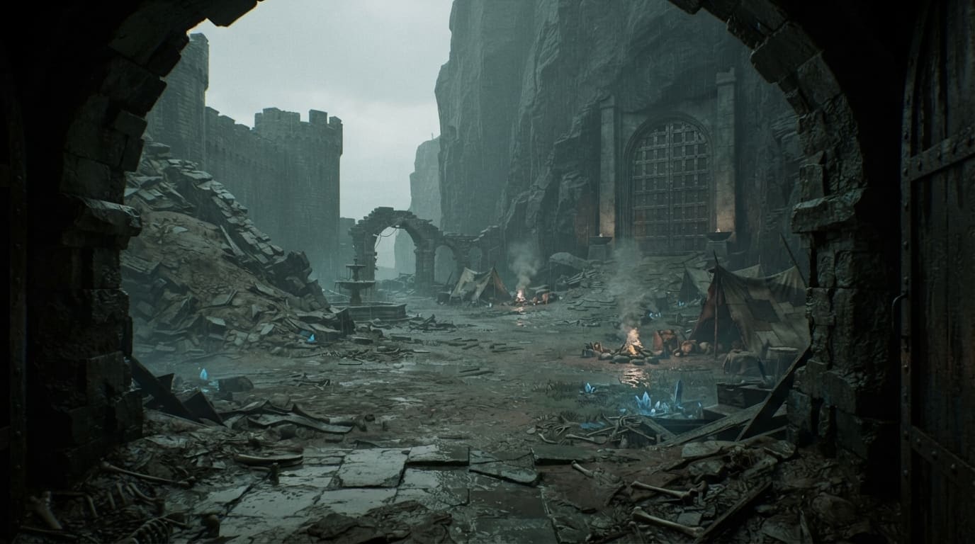 The sunlit outer gate