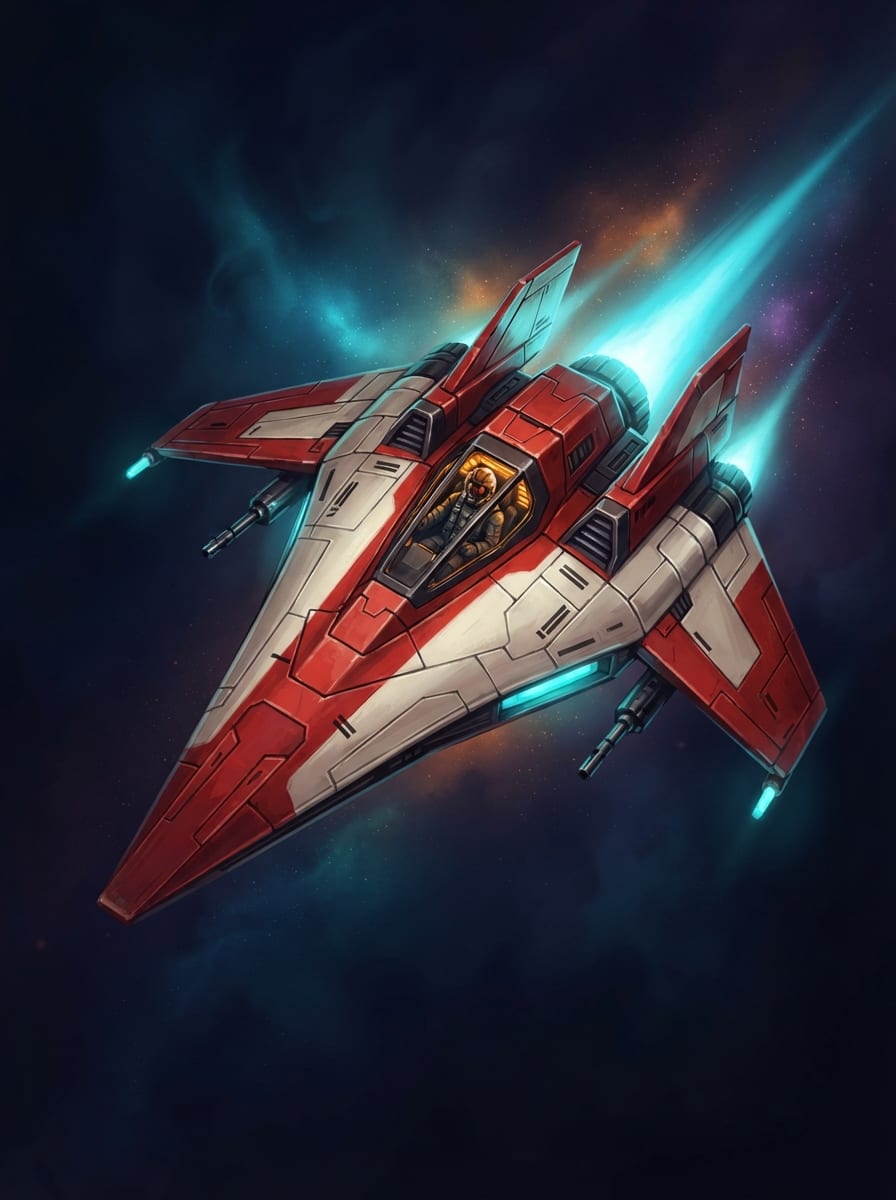 A Red Dart Interceptor