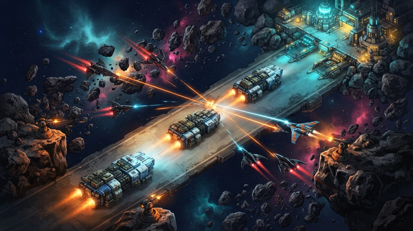 Escort the Mining Convoy