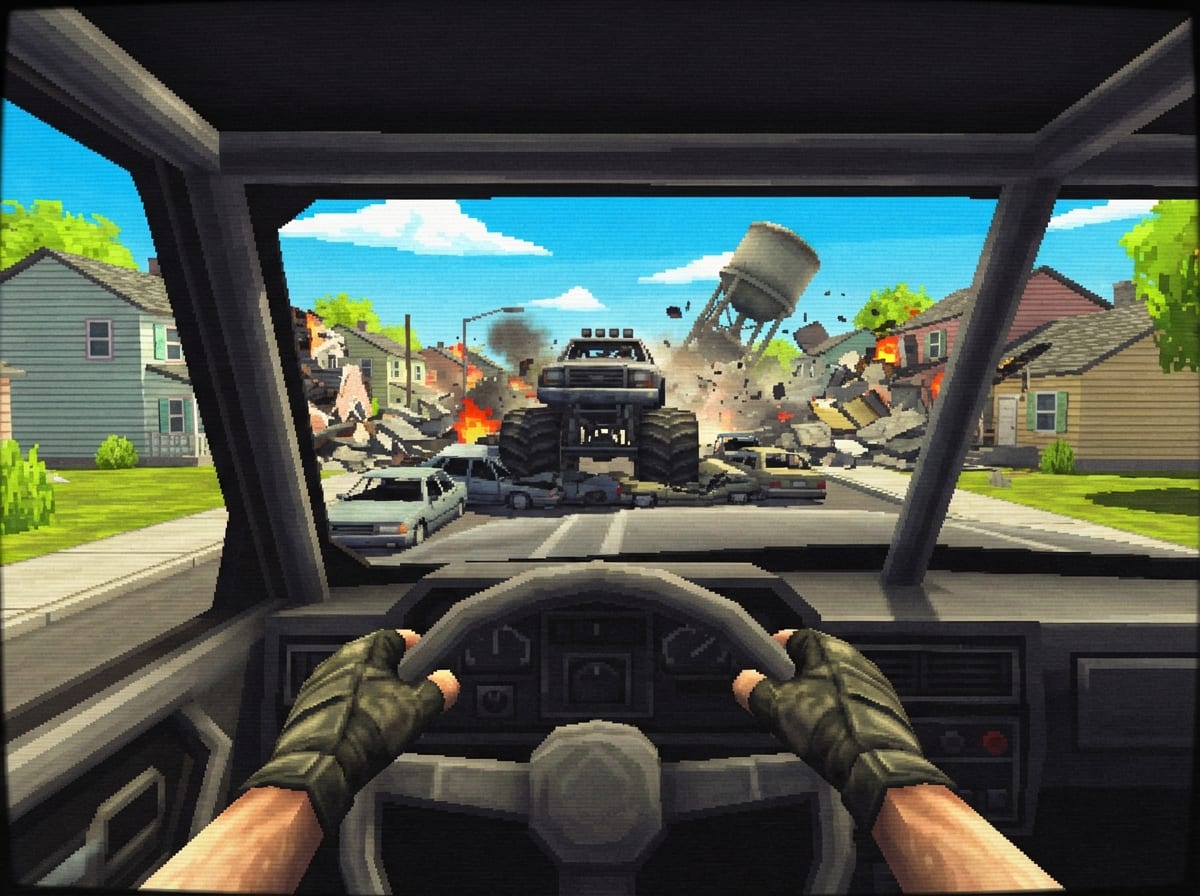 Monster truck the suburbs