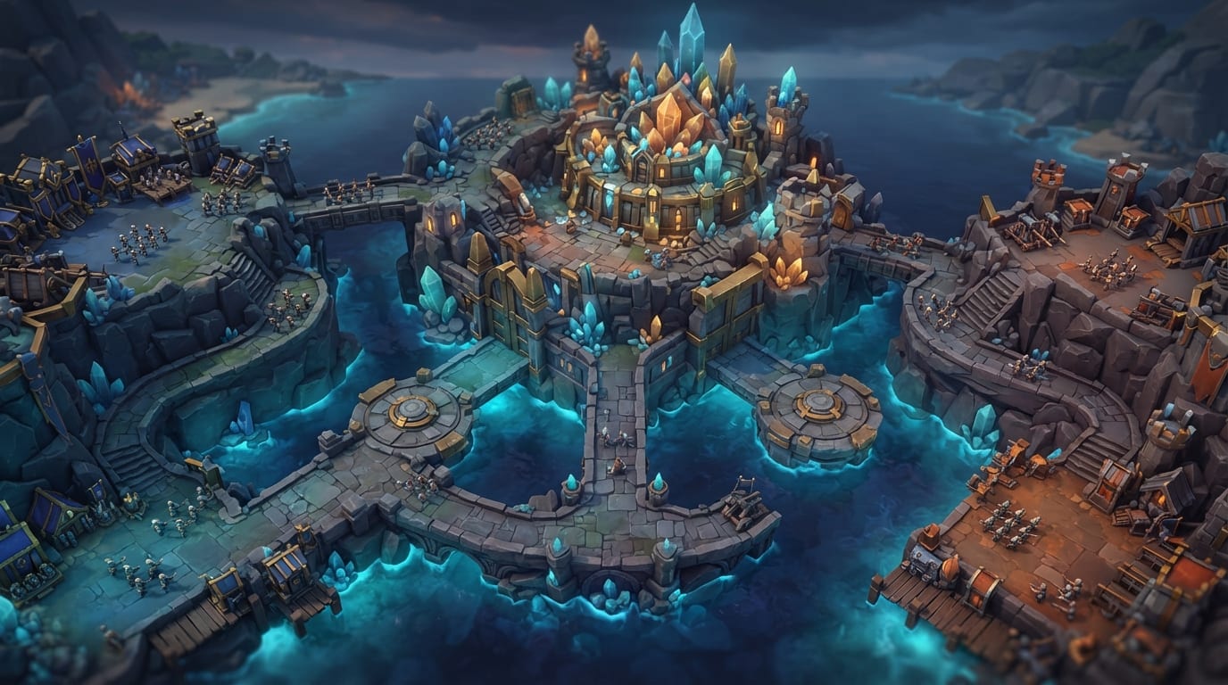 A crystal tide fortress