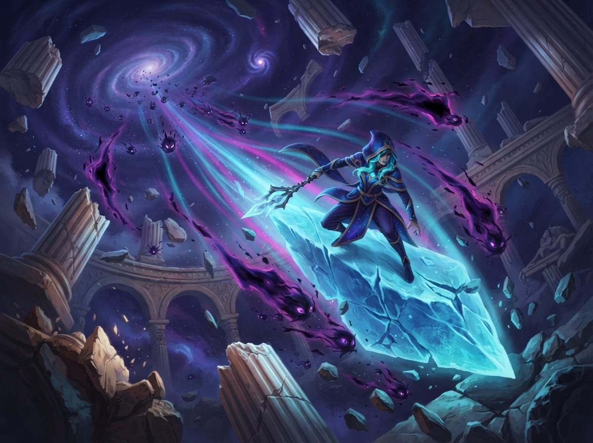 Ride the collapsing comet