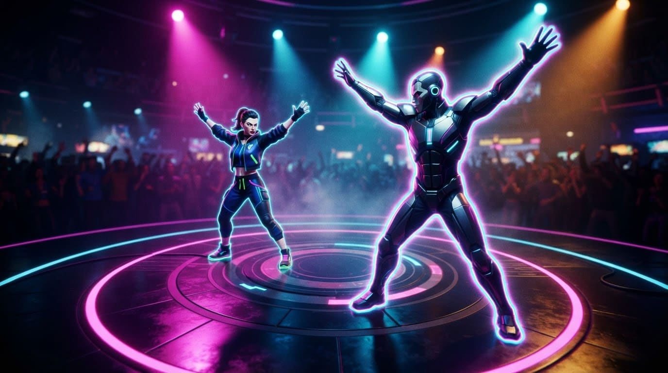 Mirror your rival's dance moves