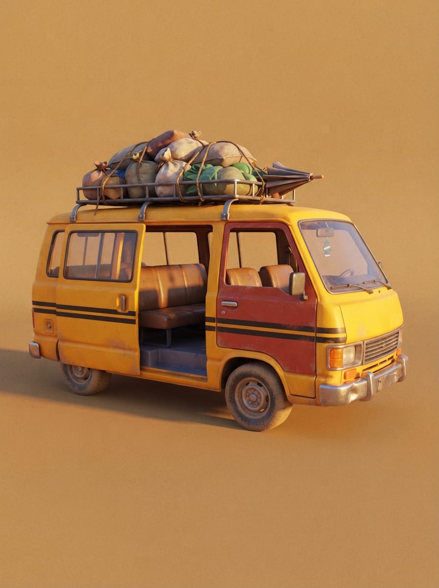 A painted danfo minibus