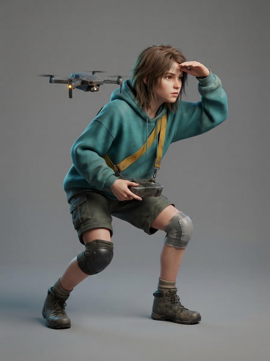 A drone-piloting teenager