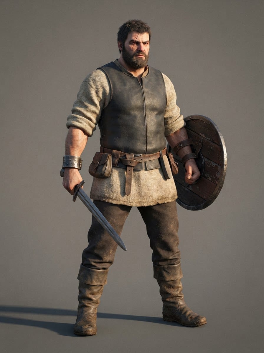 A scarred village smith