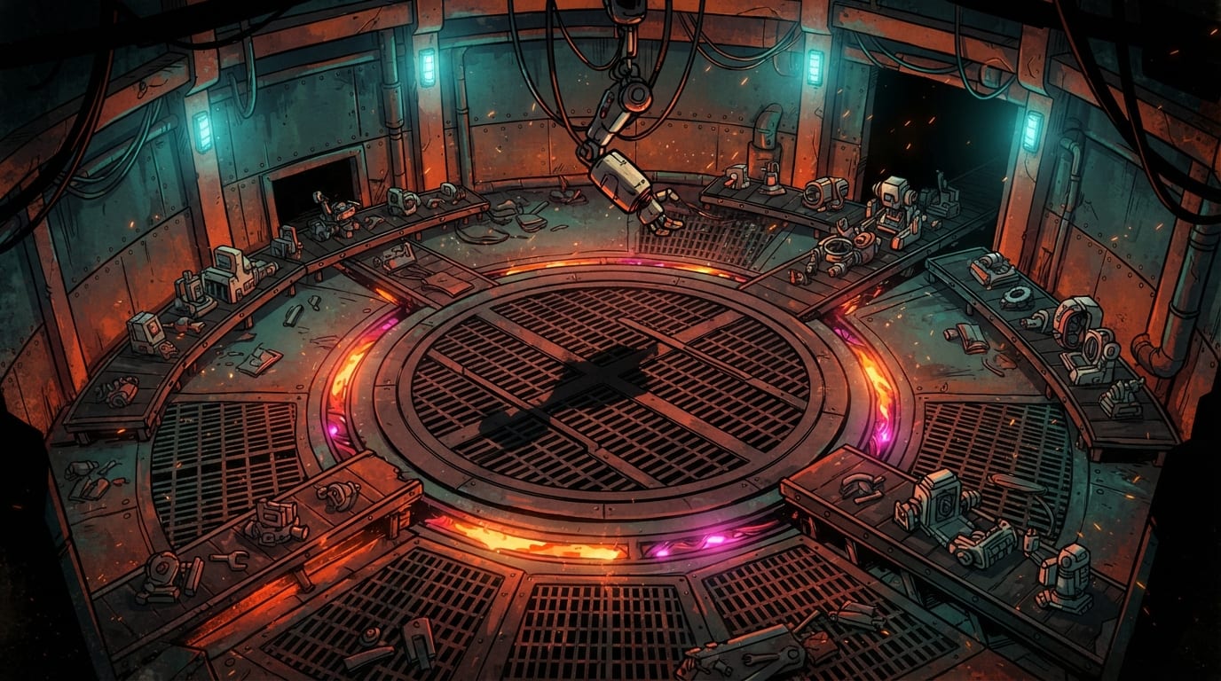 A dead orbital foundry