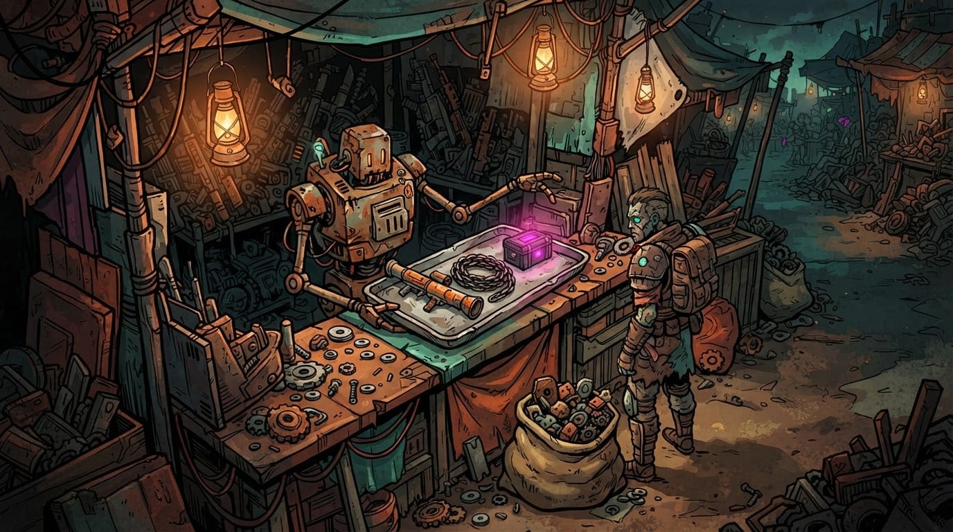 Spend salvage in the shop