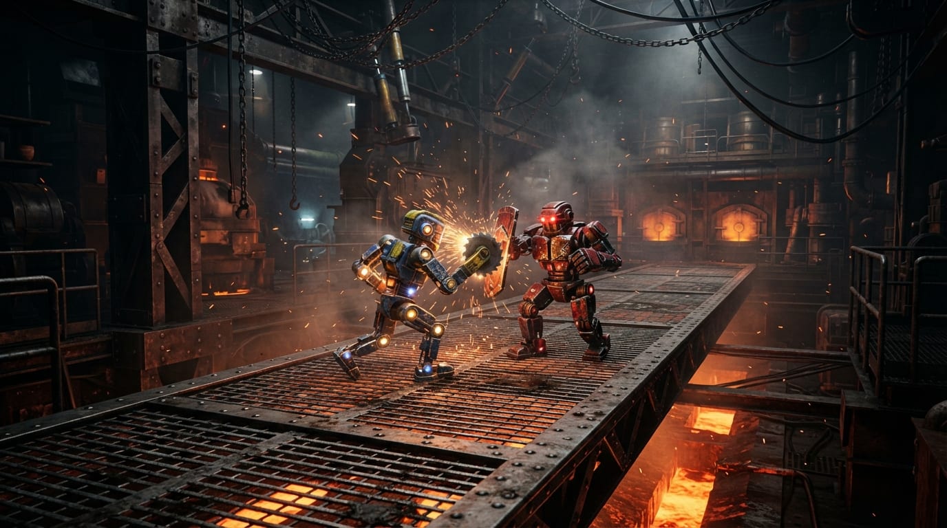 A molten foundry catwalk