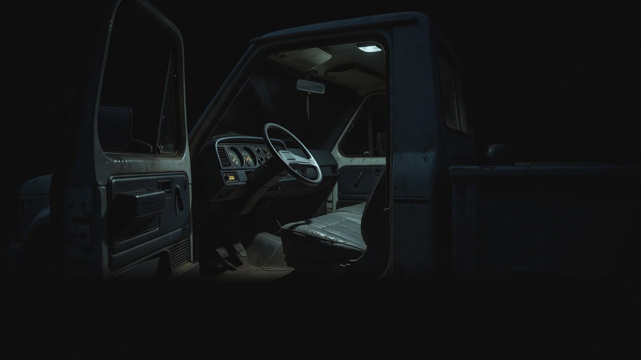 Ch1 Truck Cab Interior Night Backdrop