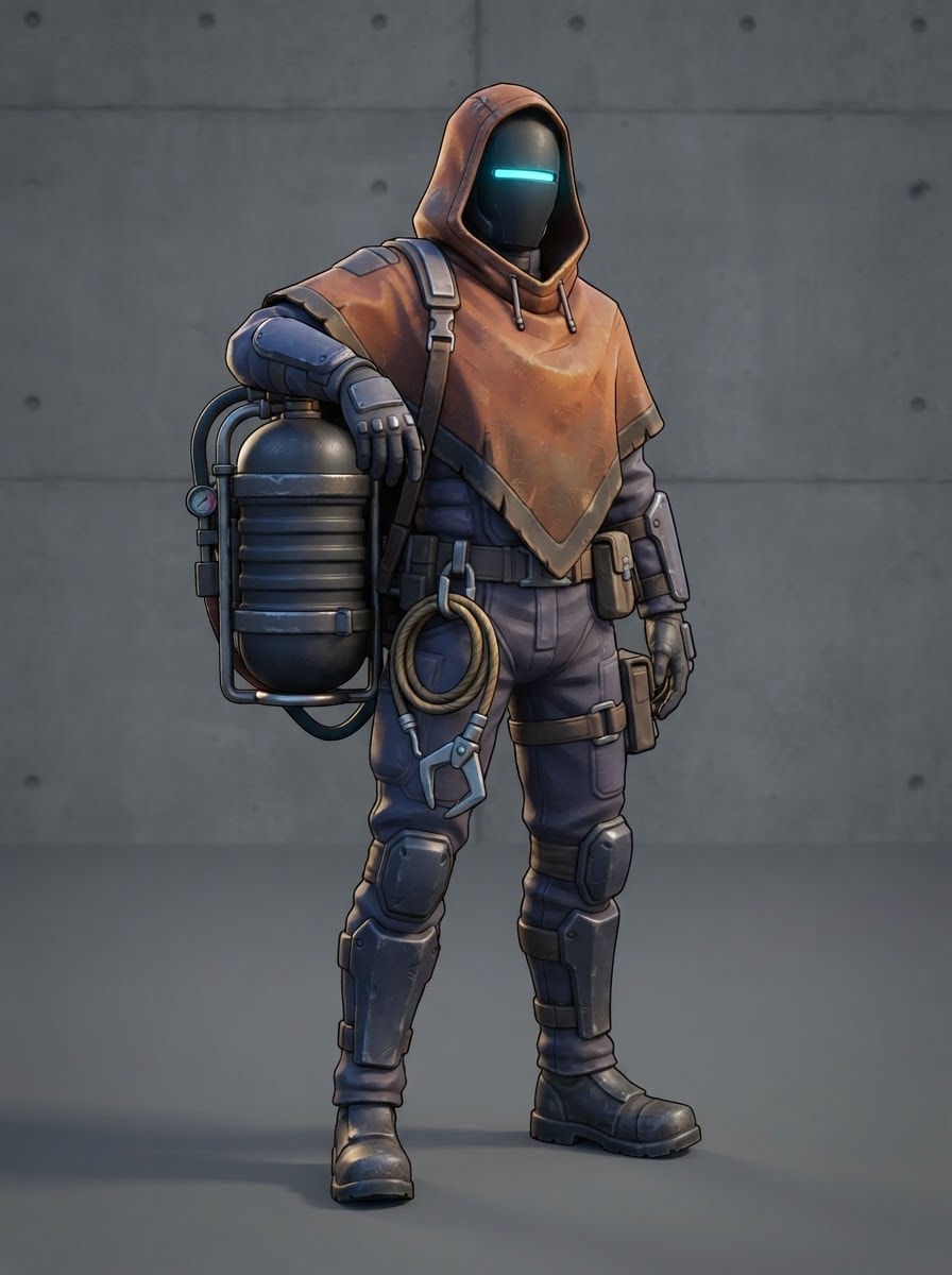 A Masked Salvage Runner