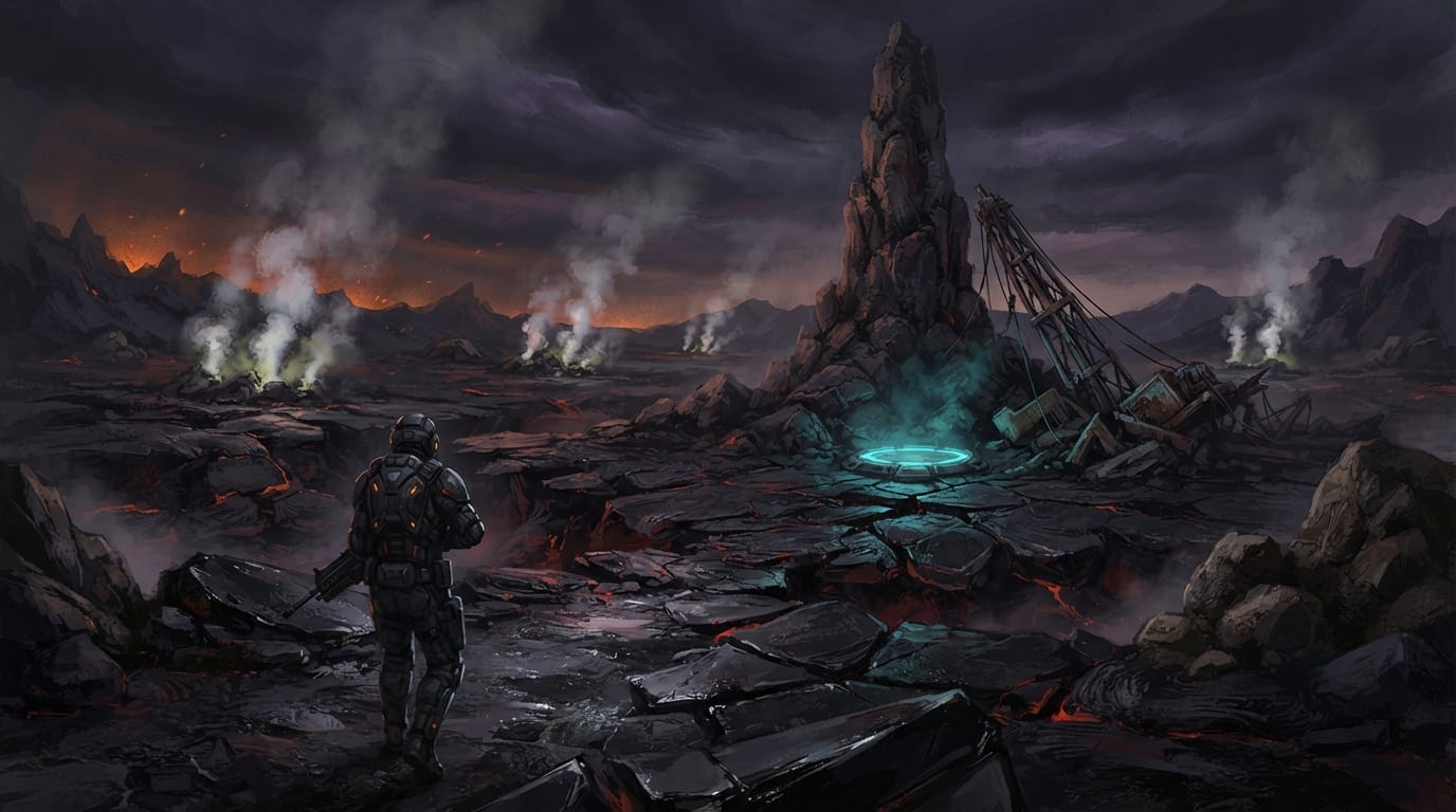 A Black Obsidian Vent Field