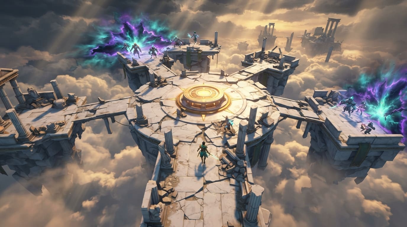 A shattered sky temple