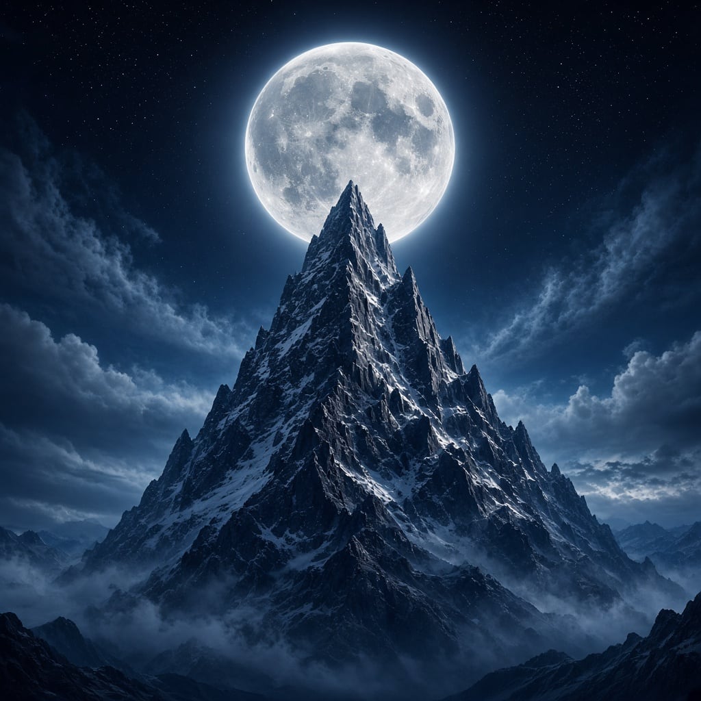 Single Mountain Reach The Moon