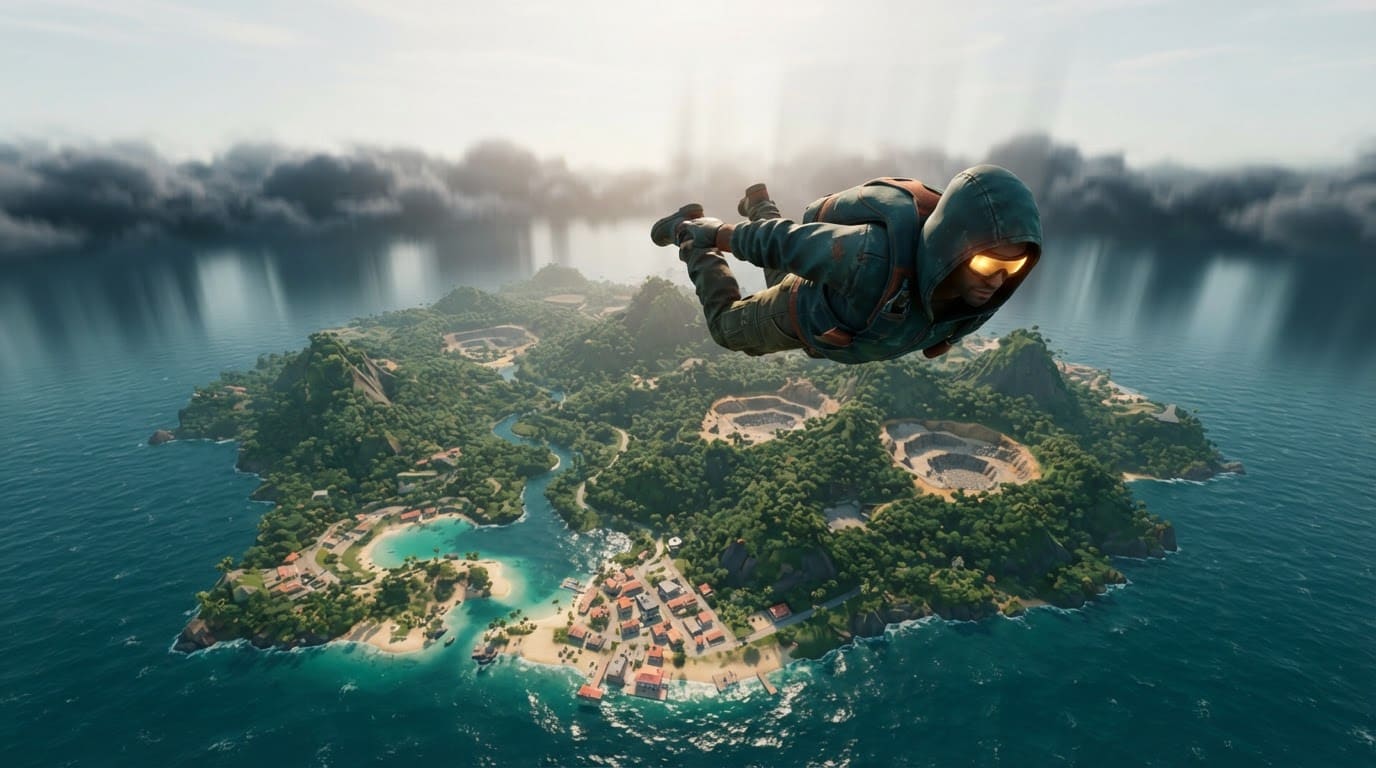 Drop onto the island