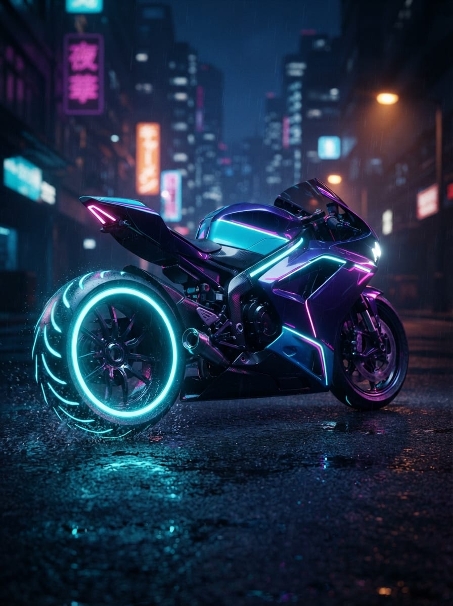 A Neon Superbike