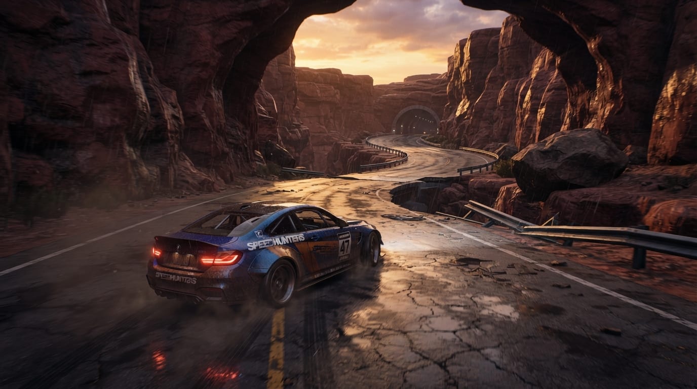 A Sunken Canyon Highway