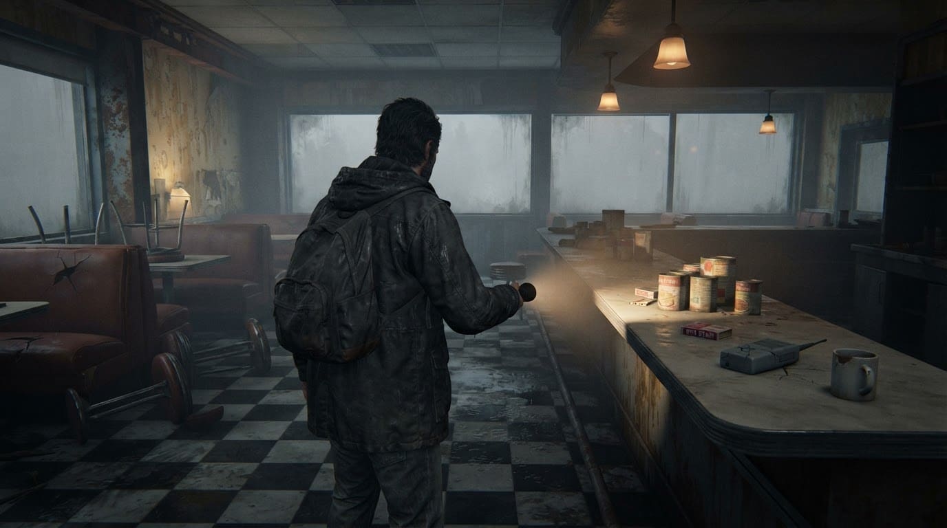 Scavenge the empty diner