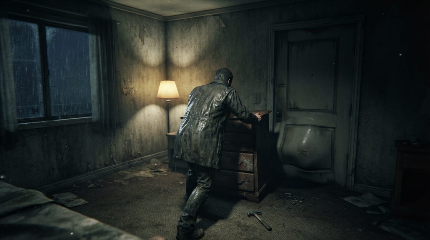 Barricade the motel door
