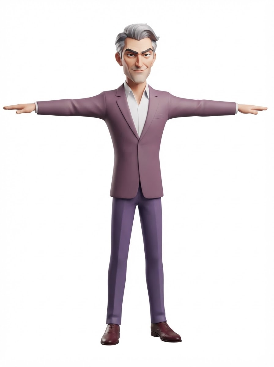 Image: Single full-body ENTP MBTI character reference. ma