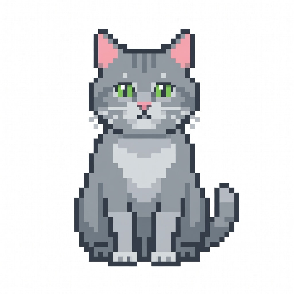Cat Pixel Picture