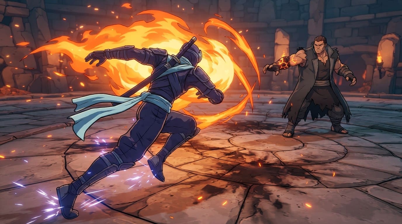 Dash through the fireball