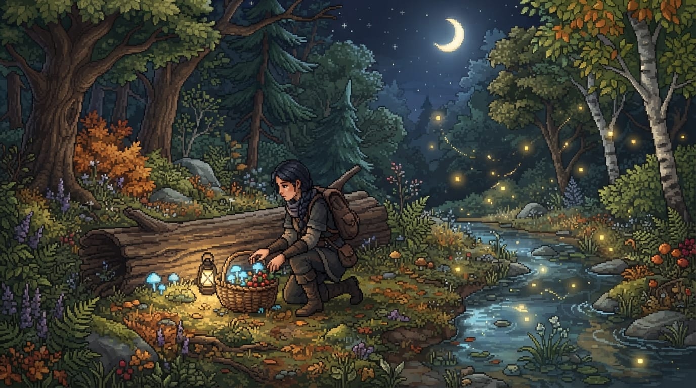 Forage the Moonlit Woods