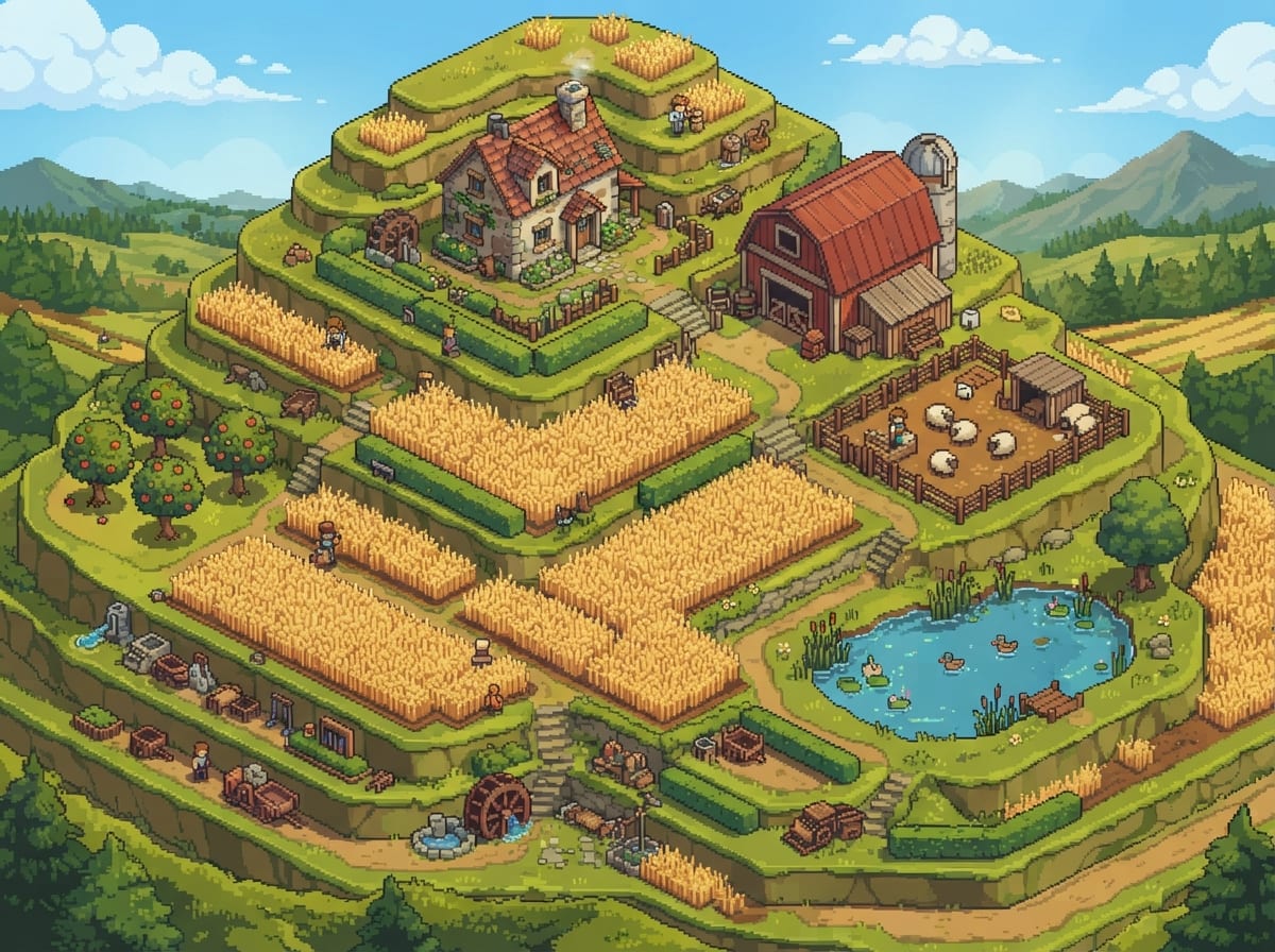 A Terraced Hillside Farm