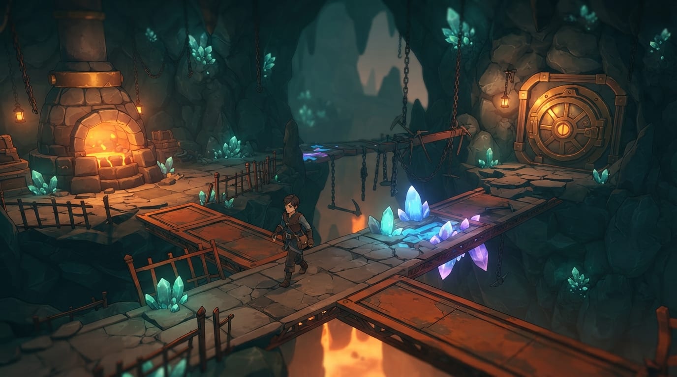A buried crystal foundry