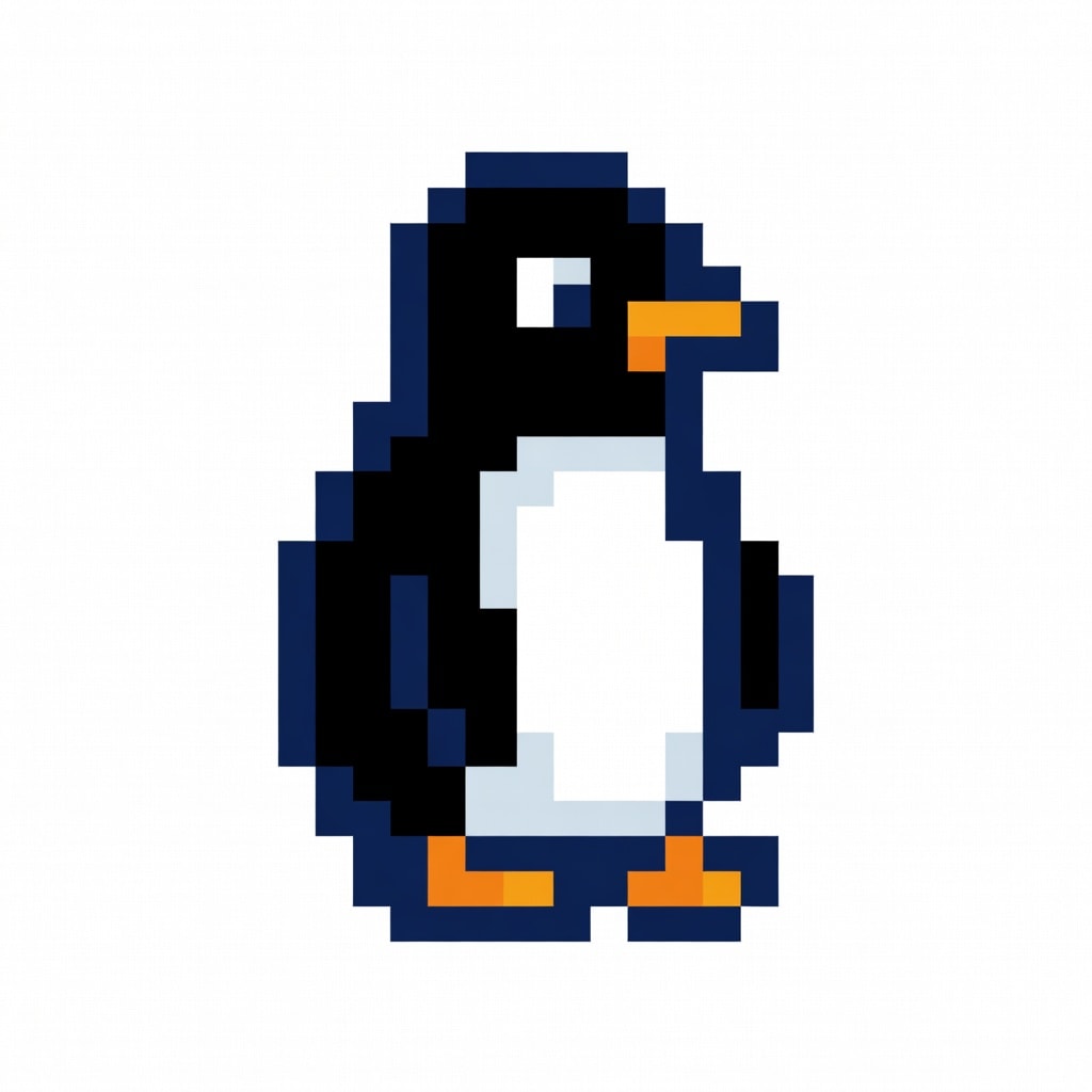 Penguin Pixel Picture