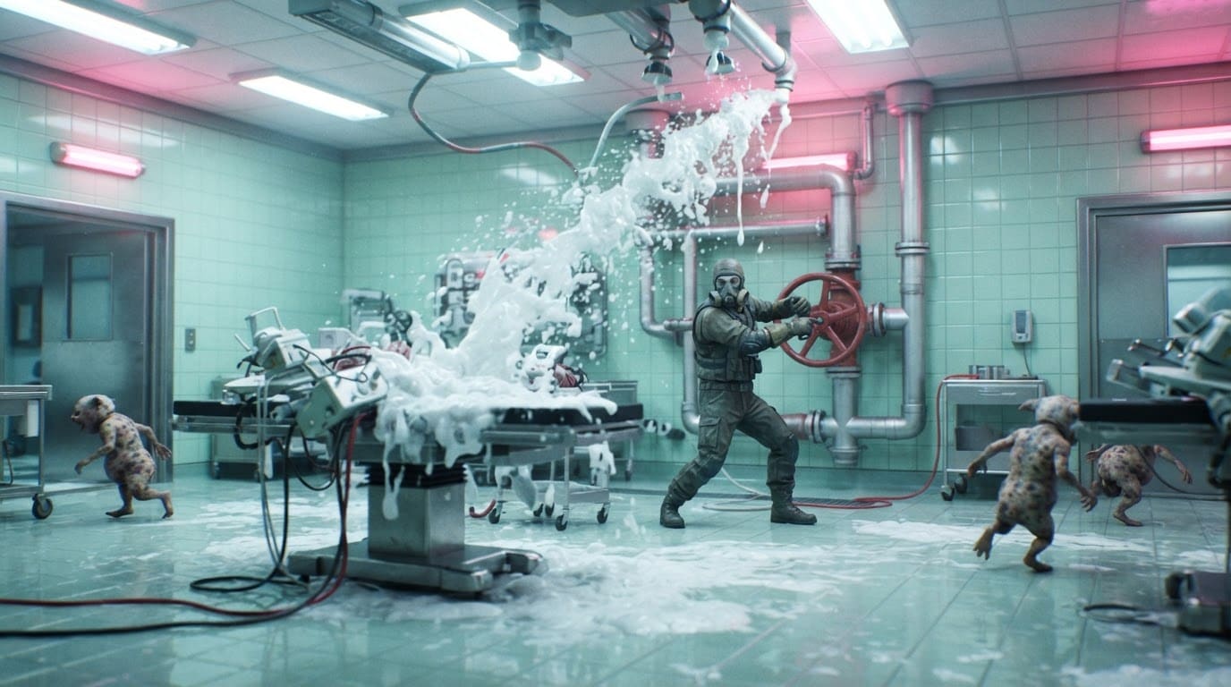 Flood the surgery hall