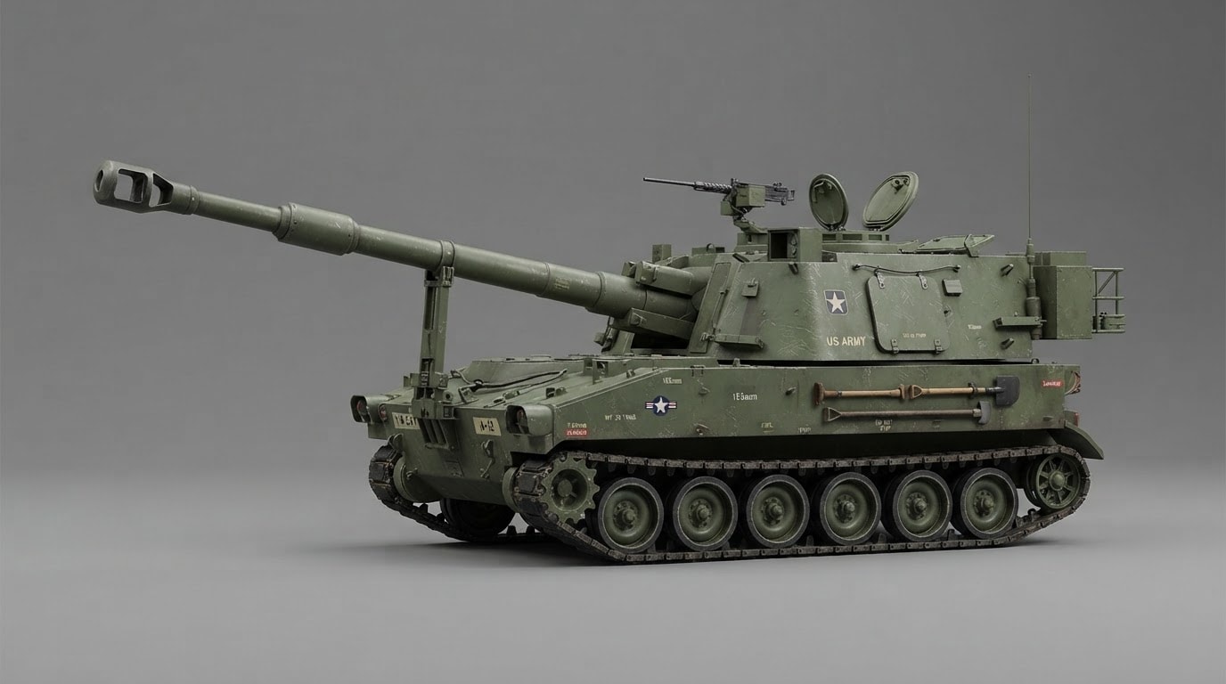 US Army Paladin self-propelled howitzer