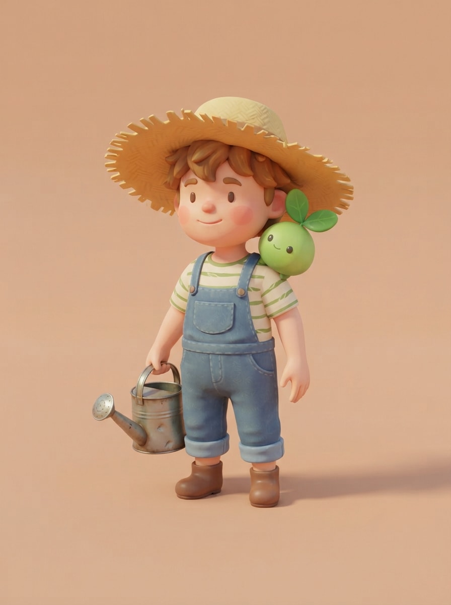 A straw-hat farm kid