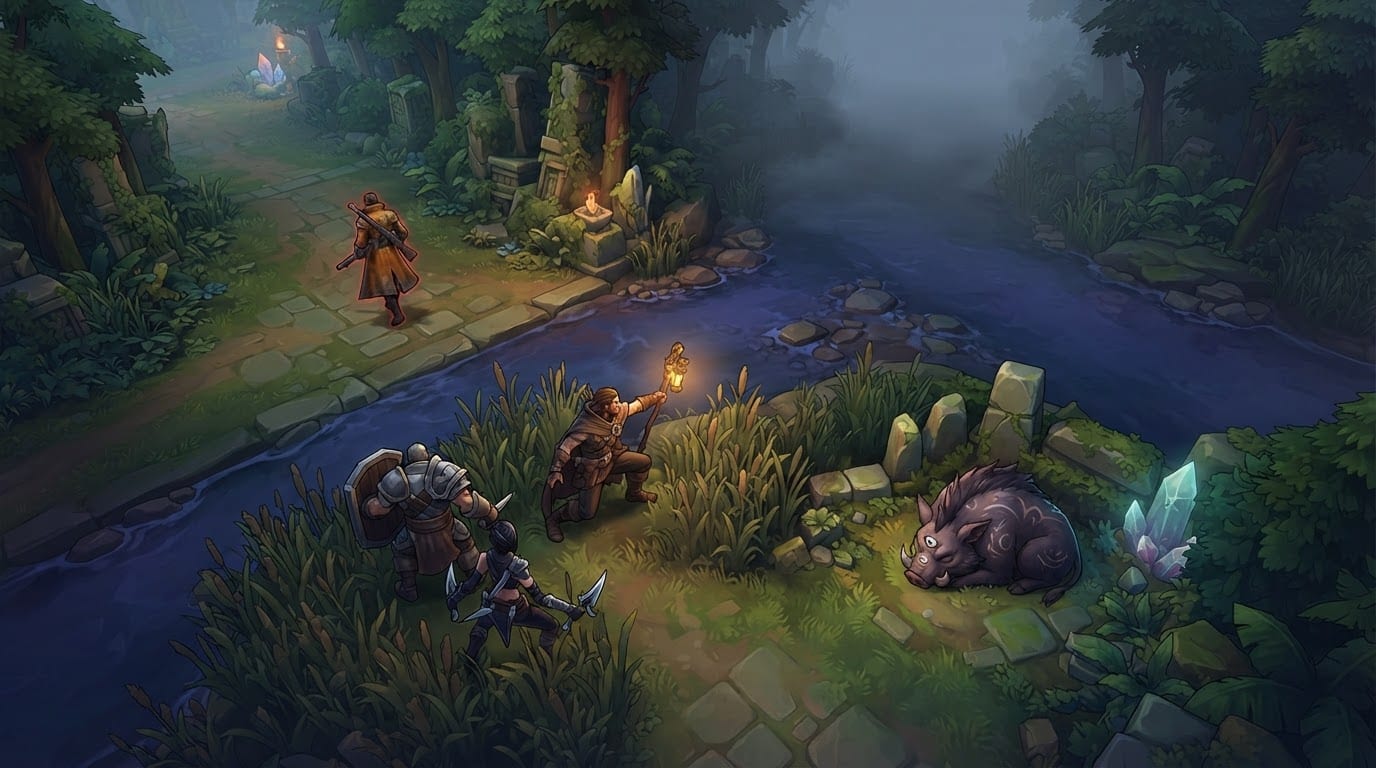 Ambush from the fogged river