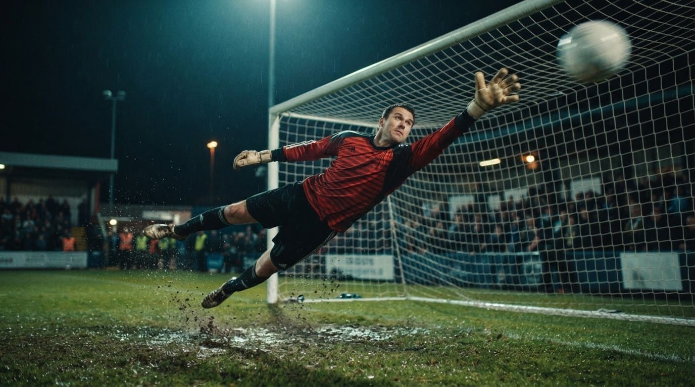 Dive into the top corner