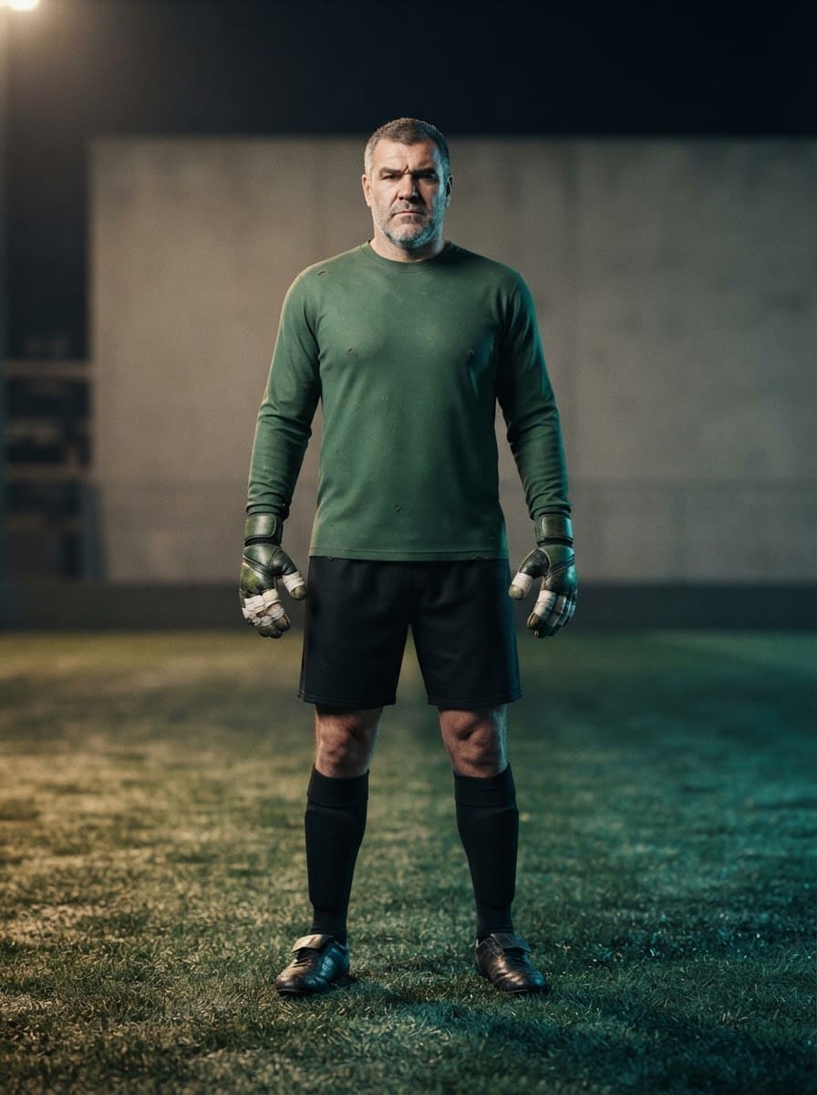 Veteran keeper, taped fingers