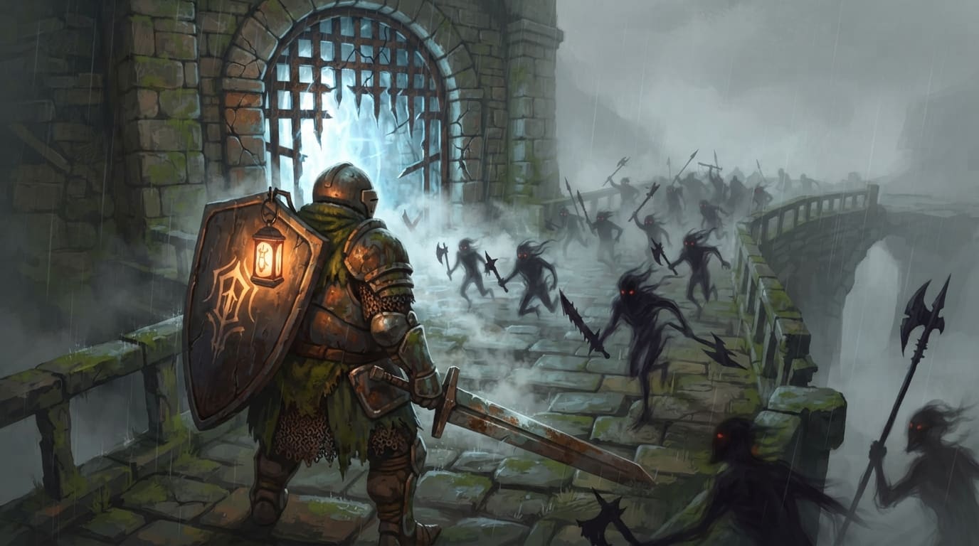 Defend fractured gate